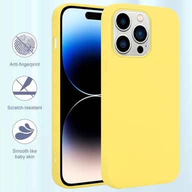 iPhone 14 PRO MAX Suojakuori Kotelo (Keltainen)