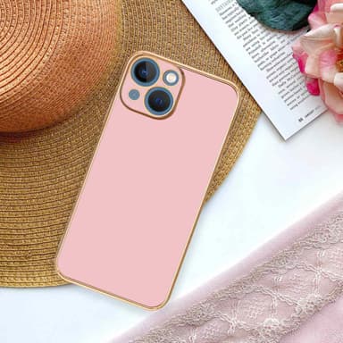 iPhone 14 Suojakuori Case Cover (Vaaleanpunainen)