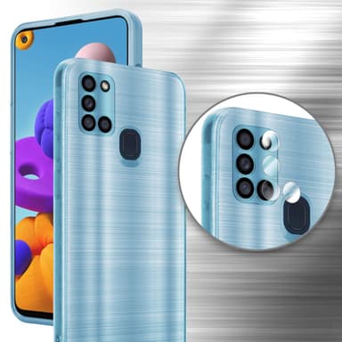 Samsung Galaxy A21s Suojakuori Kotelo (Turkoosi)