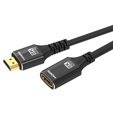 NÖRDIC HDMI jatkokaapeli 2m 8K60Hz 4K144 HDMI 2.1 48Gbps Ultra High Speed ​​HDMI