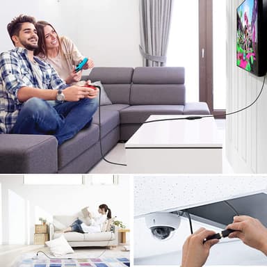 NÖRDIC aktiivinen 5 m USB3.1 -jatkojohto, 5 Gb/s laajennus, USB A uros–naaras laitteille Xbox, PS5, Oculus, tulostin, skanneri, Playstation, VR