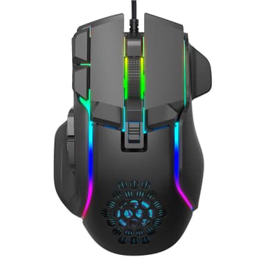 Kevyt langallinen pelihiiri, jossa 13 RGB-valaistus, 6 säädettävää DPI:tä