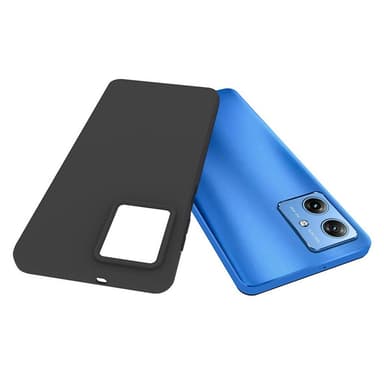 SKALO Motorola Moto G54 5G Mattamusta erittäin ohut TPU-suojakuori