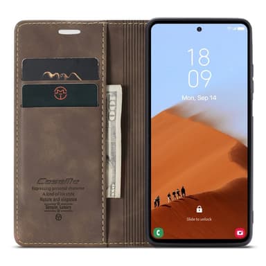 CASEME Retro Lompakkokotelo Samsung Galaxy S23 FE