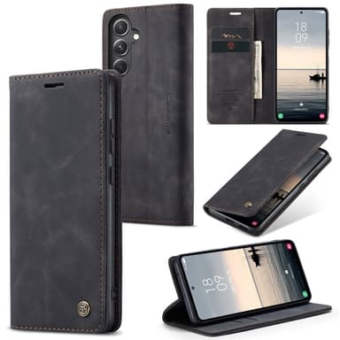 CASEME Retro Lompakkokotelo Samsung Galaxy S23 FE