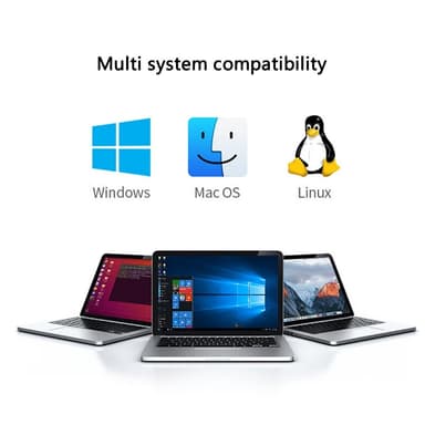 USB + USB-C keskitinsovitinmuunnin USB 3.0 + 3xUSB 2.0 + PD 100W