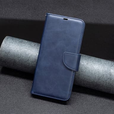 SKALO Motorola Moto G54 5G Lompakkokotelo PU-nahkaa - Sininen