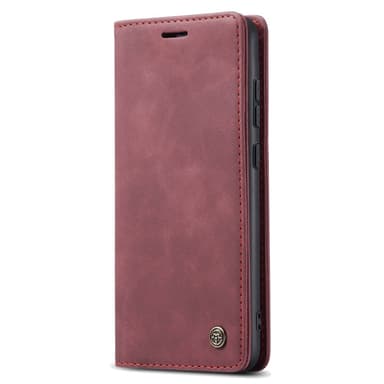 CASEME Retro Lompakkokotelo Samsung Galaxy S23 FE - Viininpunainen