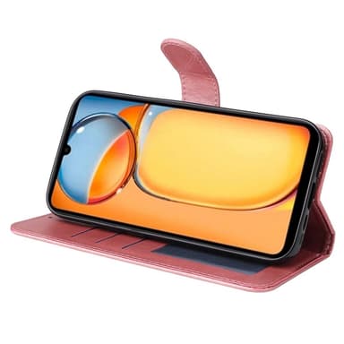 SKALO Xiaomi Redmi 13C 4G PU-nahkainen Lompakkokotelo - Pinkki