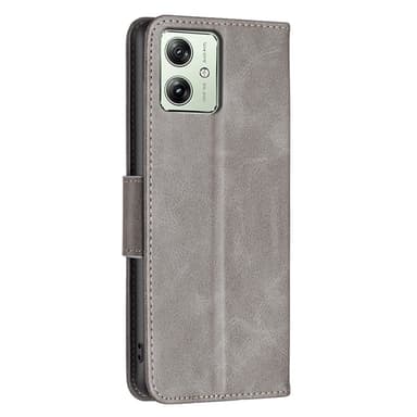 SKALO Motorola Moto G54 5G Lompakkokotelo PU-nahkaa - Harmaa