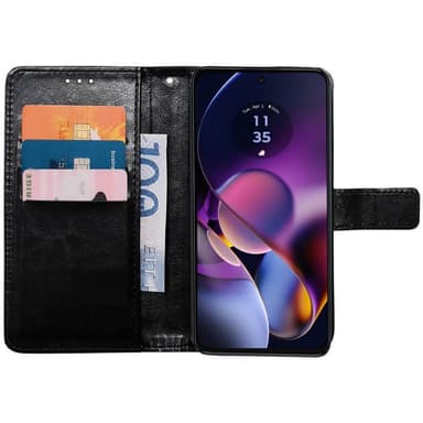 Lompakkokotelo 3-kortti Motorola Moto G54 - Musta