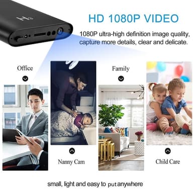 5000mAh PowerBank 1080P HD-äänivideokamera valvontakamera