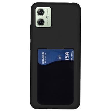 Silikonikuori korttitelineellä Motorola Moto G54 - Musta