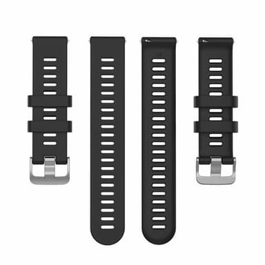 RIB kellon ranneke Withings Steel HR (40mm) - Musta