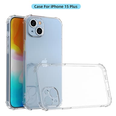 iPhone 15 Plus Shell Case -kotelolle TPU-kehys + akryylitakapuhelinkotelo