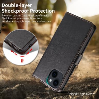 Tyylikäs retrotyylinen suojakuori iPhone 15 Plus