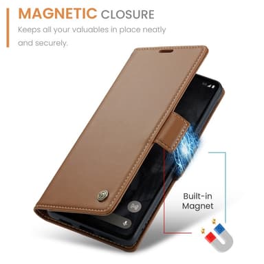 CASEME Retro Lompakkokotelo Pixel 8 Pro