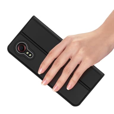 Samsung Galaxy Xcover 5 DUX DUCIS Skin Pro Series Telineen Kääntökotelo - Musta