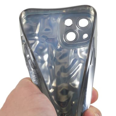 iPhone 15 TPU Kuori Elektroplating Rypistynyt Epätasainen Puhelimen Suojakotelo