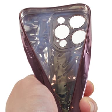 iPhone 15 Pro TPU Kuori Elektroplating Rypistynyt Epätasainen Puhelimen Suojakotelo