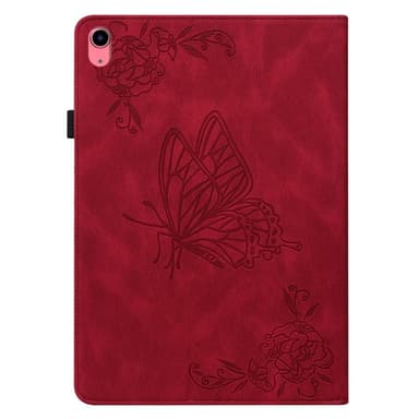 iPad 10.9 (2022) -tablettikotelon kansi Buterfly Imprinting - Punainen