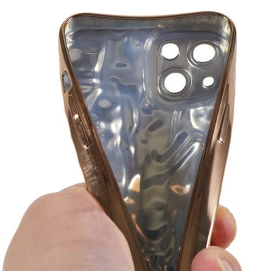 iPhone 15 Plus TPU Kuori Elektroplating Rypistynyt Epätasainen Puhelimen Suojakotelo