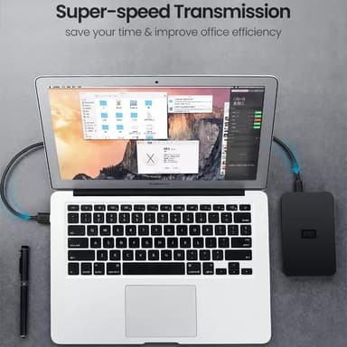2m USB-A-uros-5-nastainen mini-USB-uros-tiedonsiirtolataus