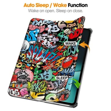 OnePlus Pad Trifold Stand -tabletin suojakotelolle - Graffiti