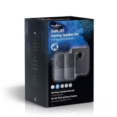 Nedis Pelikaiutin | Kaiutinkanavat: 2.1 | USB Virta | 3.5 mm uros | 30 W | Ei valaistusta | Äänenvoimakkuuden Säätö