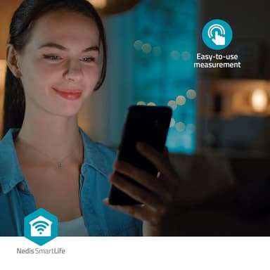 Nedis SmartLife Verenpainemittari | Käsi | Bluetooth | LCD-näyttö | 22 - 42 cm | Epäsäännöllisen sydämenlyönnin havaitseminen / Mansetin käytön tunnistus / Pysy paikallasi -ilmaisu | Valkoinen