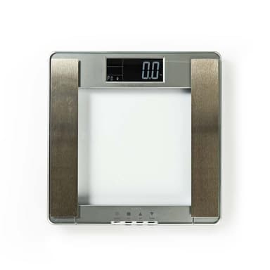Nedis Henkilövaaka | Digitaalinen | Hopea | Karkaistu Lasi | Maksimi punnituskyky: 180 kg | Kehoanalyysi