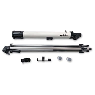 Nedis Kaukoputki | Aukko: 50 mm | Polttoväli: 600 mm | Finderscope: 5 x 24 | Maksimi työkorkeus: 125 cm | Tripod | Musta / Valkoinen