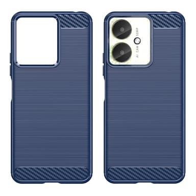 SKALO Xiaomi Redmi 13C 4G Armor Carbon Iskunkestävä TPU suojakuori - Sininen