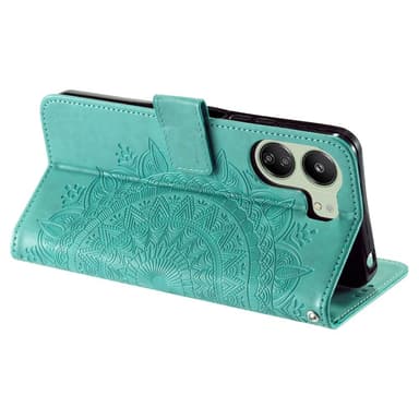 SKALO Xiaomi Redmi 13C 4G Mandala lompakkokotelo - Turkoosi