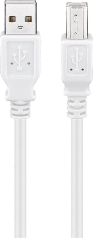 USB 2.0 Hi-Speed -kaapeli, valkoinen
