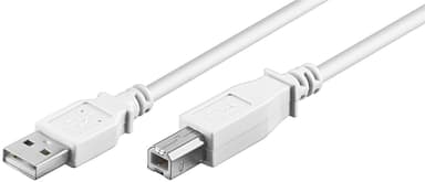 USB 2.0 Hi-Speed -kaapeli, valkoinen