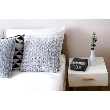 PURE FM/DAB/DAB+/BT/Qi Siesta Charge Kelloradio Grafit