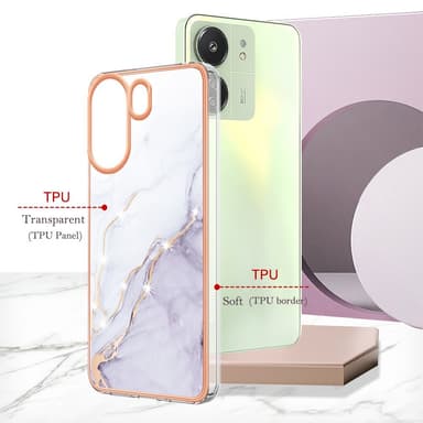 SKALO Xiaomi Redmi 13C 4G Marmori TPU kuori - #3