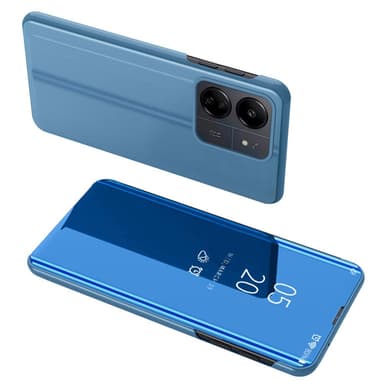 SKALO Xiaomi Redmi 13C 4G Clear View Mirror Lompakko - Sininen