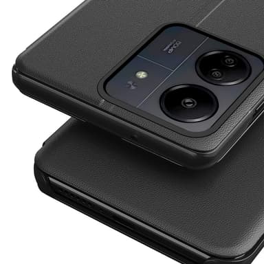 SKALO Xiaomi Redmi 13C 4G Clear View Window Case - Sininen