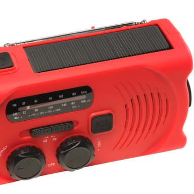 Radio kampi- ja aurinkolatauksella