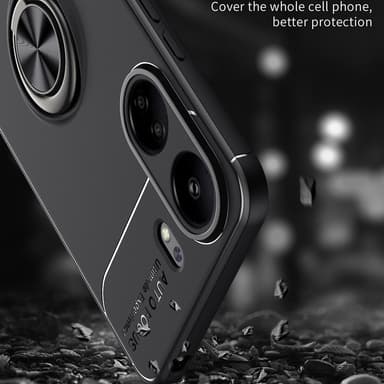 Xiaomi Redmi 13C Hybrid Shell Finger Ring -metallilevylle