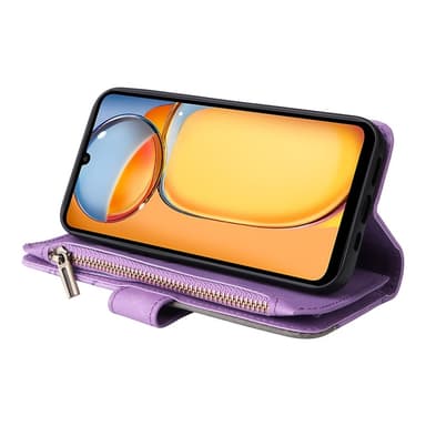 KT lompakkokotelo Xiaomi Redmi 13C:lle - Purppura-musta