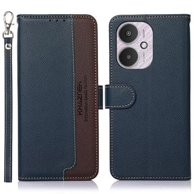 KHAZNEH Lompakkokotelo Xiaomi Redmi 13C:lle - Sininen/ruskea