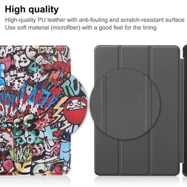 Lenovo Tab M9 kolminkertainen jalustan kansi - Graffiti