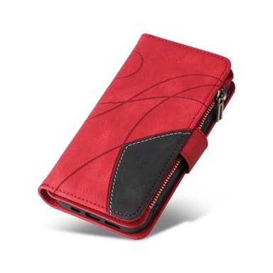 KT lompakkokotelo Xiaomi Redmi 13C:lle - Punamusta