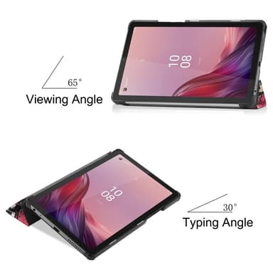 Lenovo Tab M9 kolminkertainen jalustan kansi - Graffiti