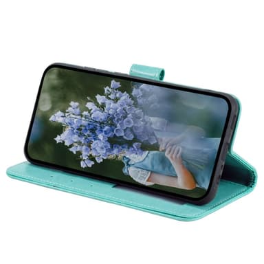 SKALO Samsung A25 5G Mandala lompakkokotelo - Turkoosi