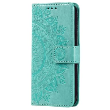 SKALO Samsung A25 5G Mandala lompakkokotelo - Turkoosi