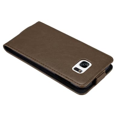 Samsung Galaxy S7 Suojakuori Lompakkokotelo (Ruskea)